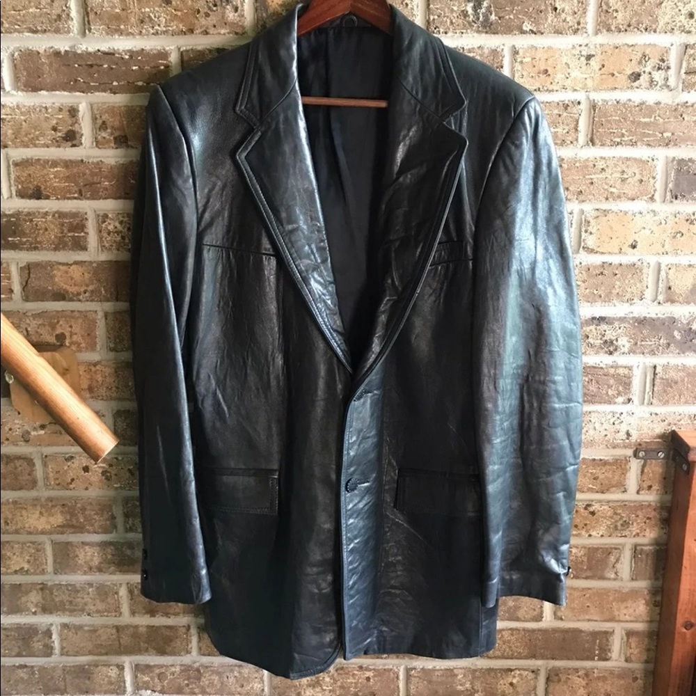 Vintage London fog men's leather Jacket